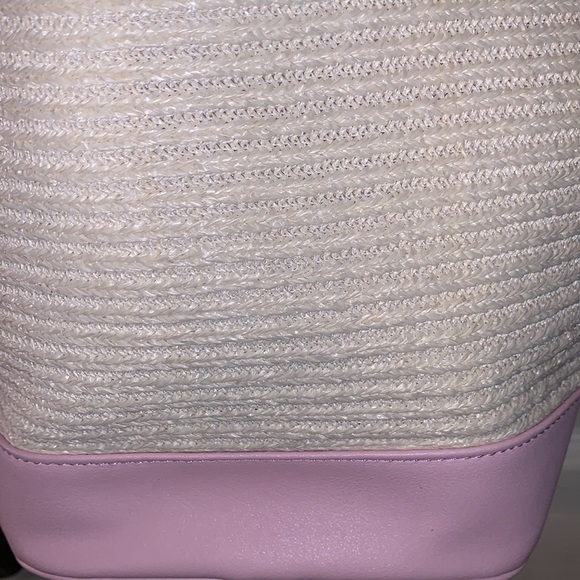 🎀STEVE MADDEN BTEENA RAFFIA PINK BUCKET BAG🎀 - Picture 3 of 15